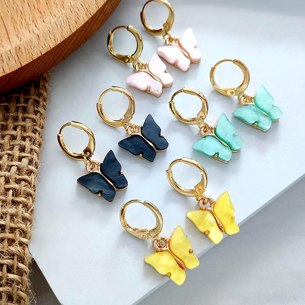 Süße Bunte Zierliche Schmetterlingsohrringe