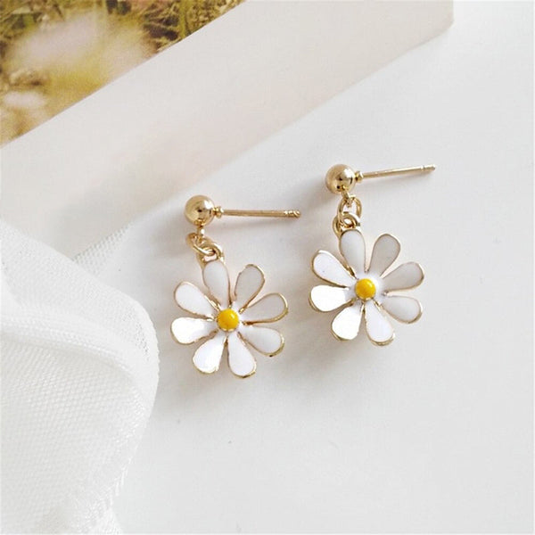 Süße Kleine Gänseblümchen Ohrringe