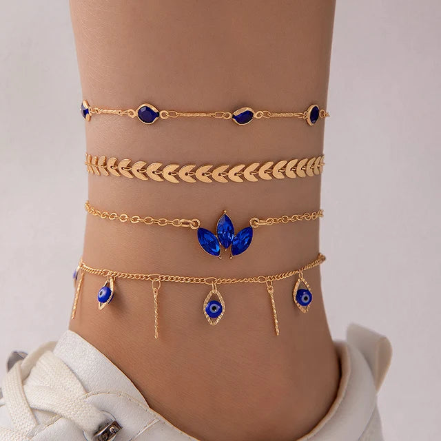 Bohemian Foot Jewelry for Women | Stylish Alloy Rope Anklets