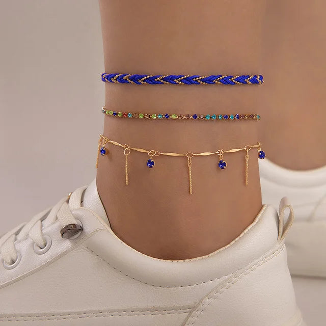 Bohemian Foot Jewelry for Women | Stylish Alloy Rope Anklets