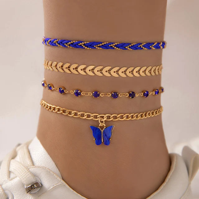 Bohemian Foot Jewelry for Women | Stylish Alloy Rope Anklets