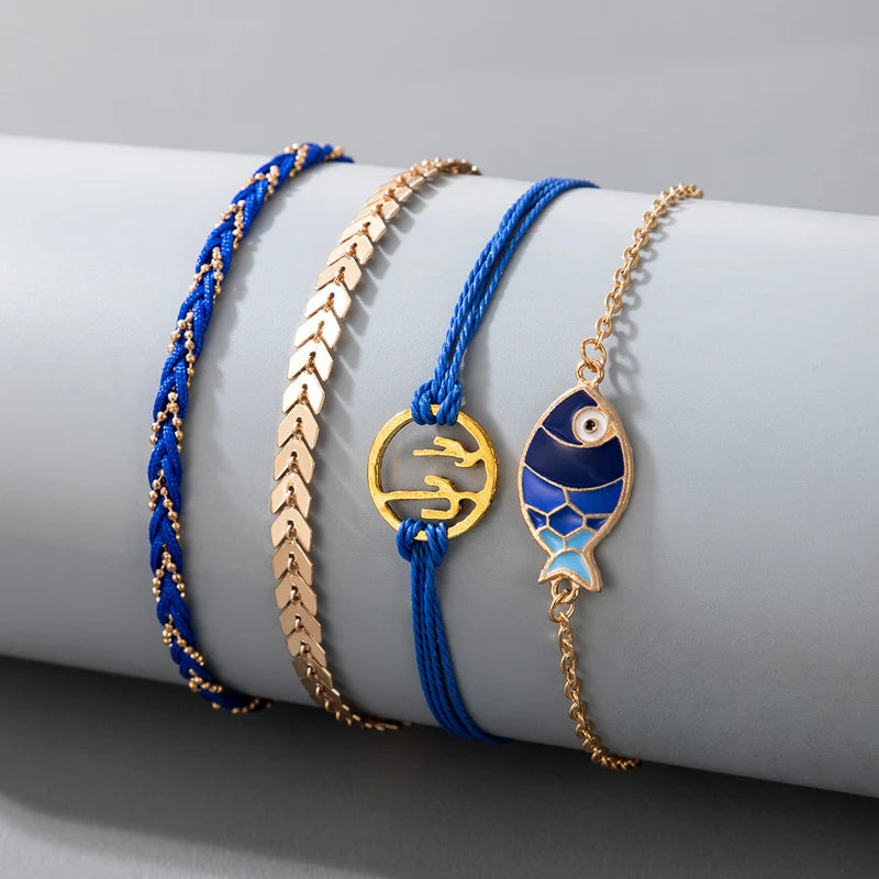 Bohemian Foot Jewelry for Women | Stylish Alloy Rope Anklets