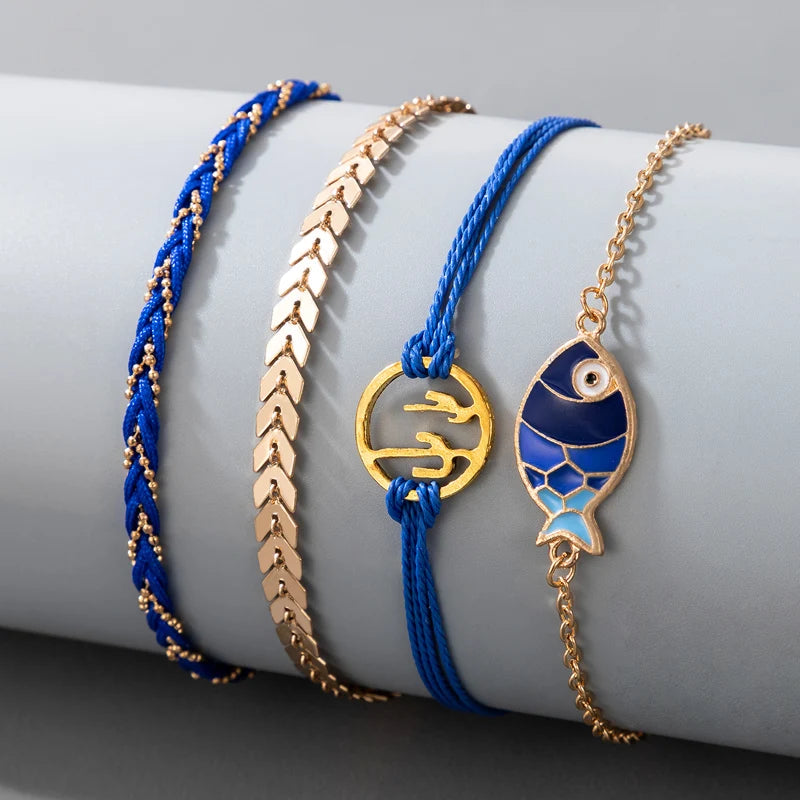 Bohemian Foot Jewelry for Women | Stylish Alloy Rope Anklets