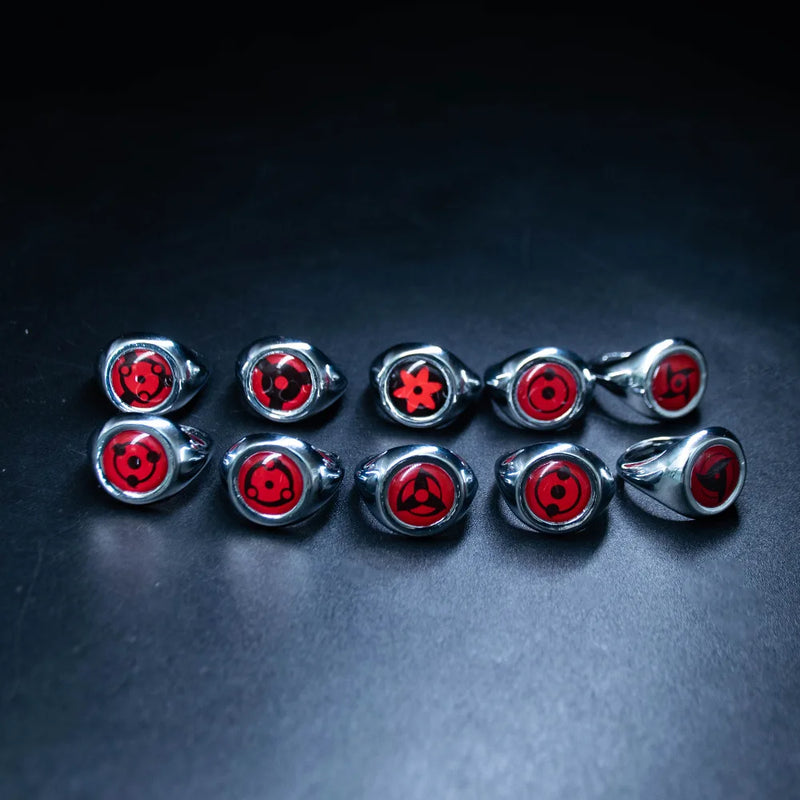 Akatsuki Ringe für Männer | Roter Akatsuki Ring | Ringdekorationen | Anime Ring für Männer | Schmuckring