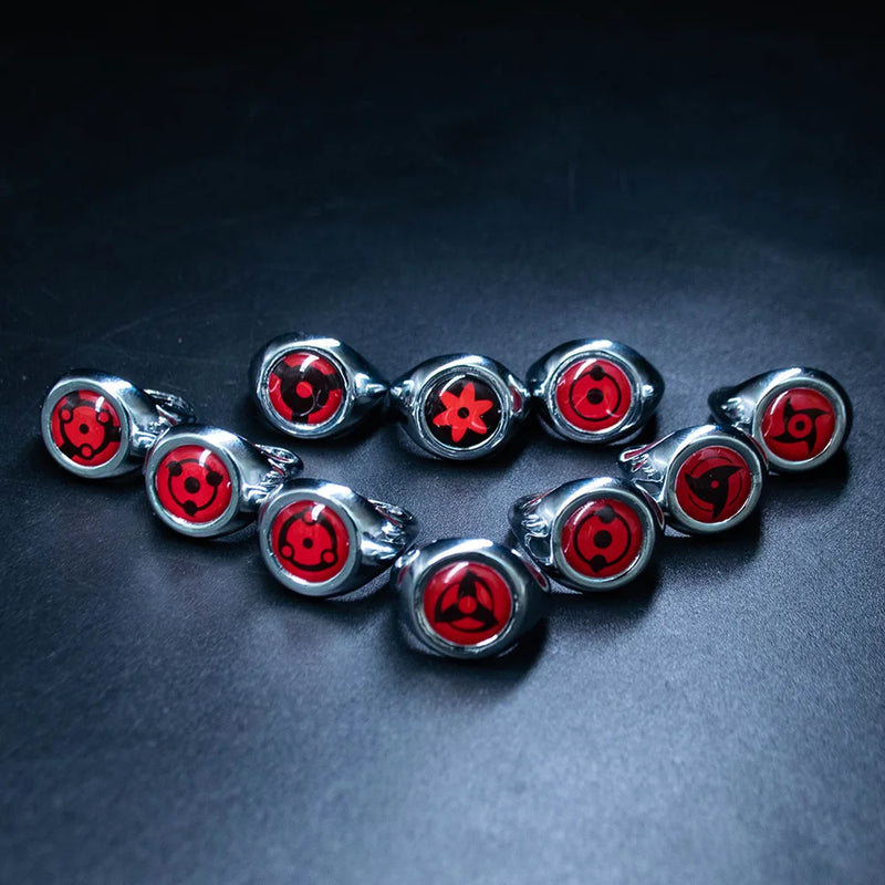 Akatsuki Ringe für Männer | Roter Akatsuki Ring | Ringdekorationen | Anime Ring für Männer | Schmuckring