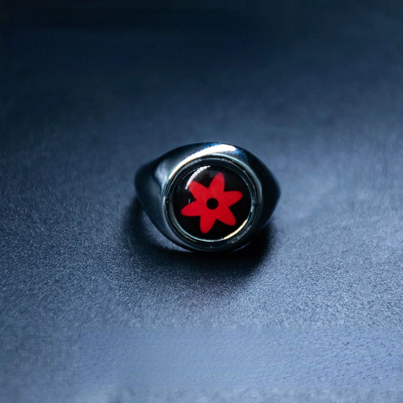 Akatsuki Ringe für Männer | Roter Akatsuki Ring | Ringdekorationen | Anime Ring für Männer | Schmuckring
