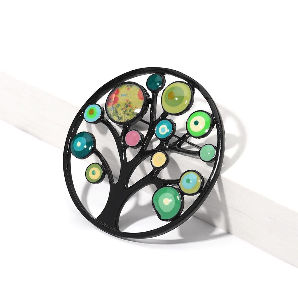 Baum Des Lebens Emaille Broschenstifte