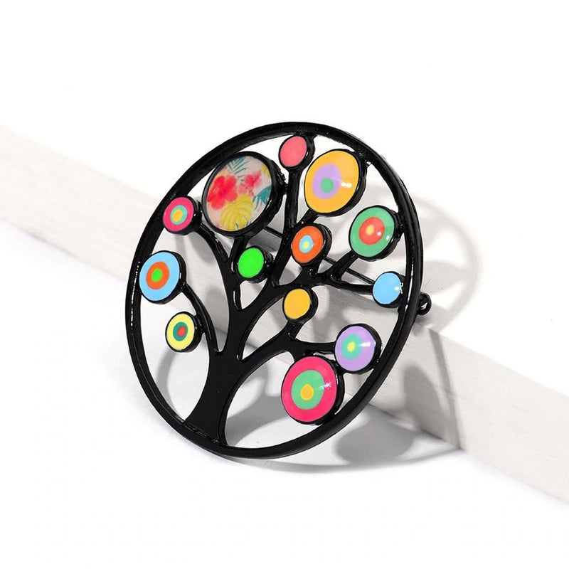 Baum Des Lebens Emaille Broschenstifte