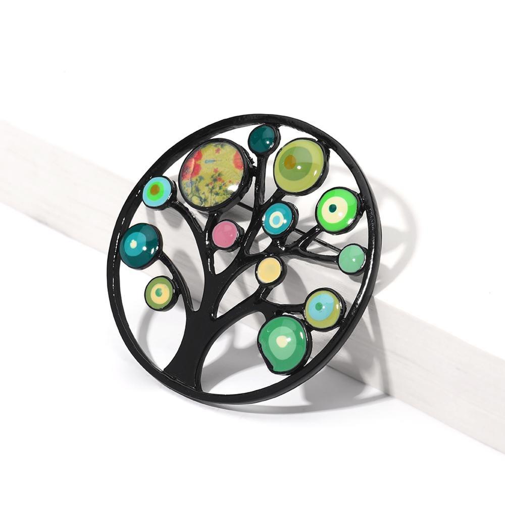 Baum Des Lebens Emaille Broschenstifte