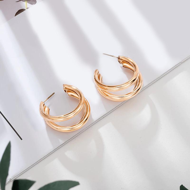 Trendsetter Geometrische Reif-Ohrringe