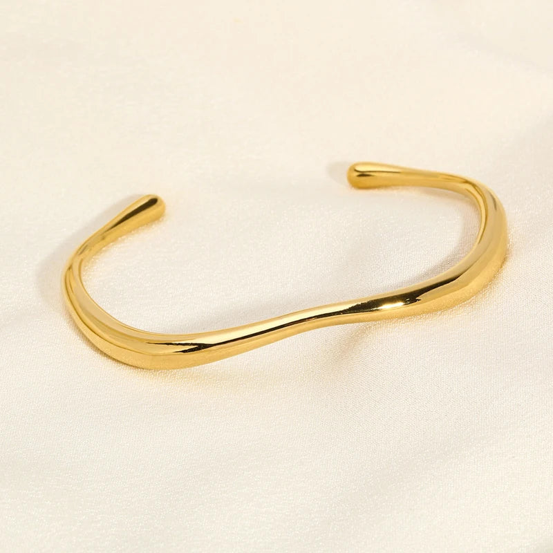 Armreifen mit geometrischem Muster für Damen-Charm-Statement-Armband