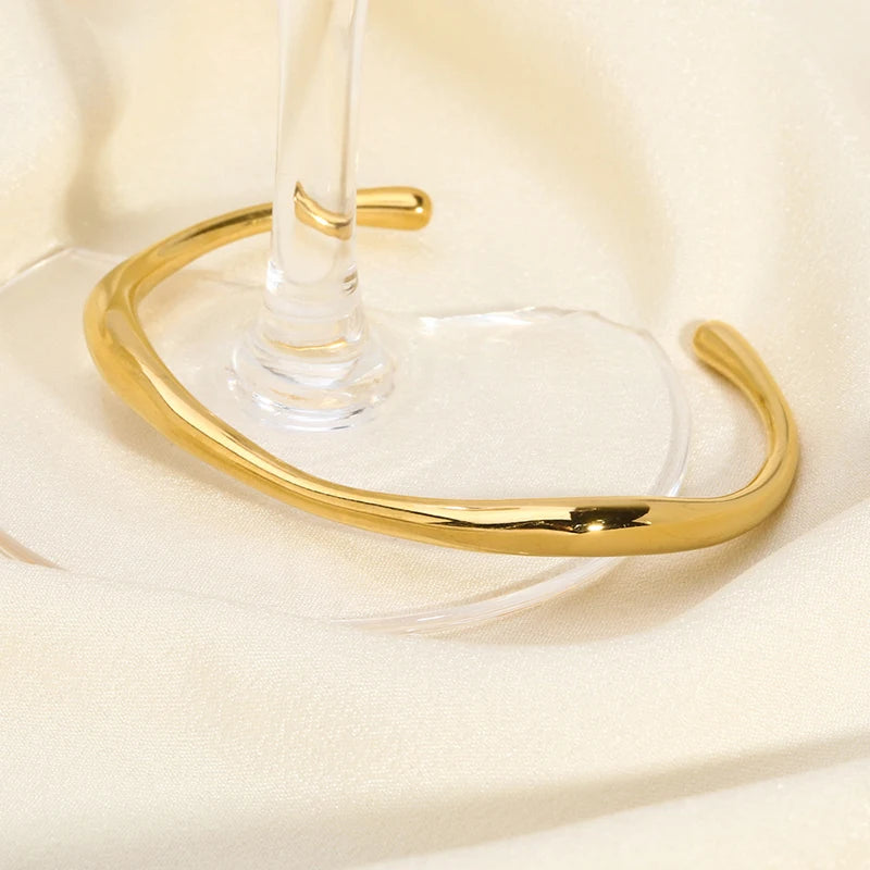 Armreifen mit geometrischem Muster für Damen-Charm-Statement-Armband