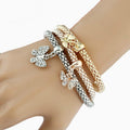 Trendiges Multi Schicht Armband Mit Strasssteinen