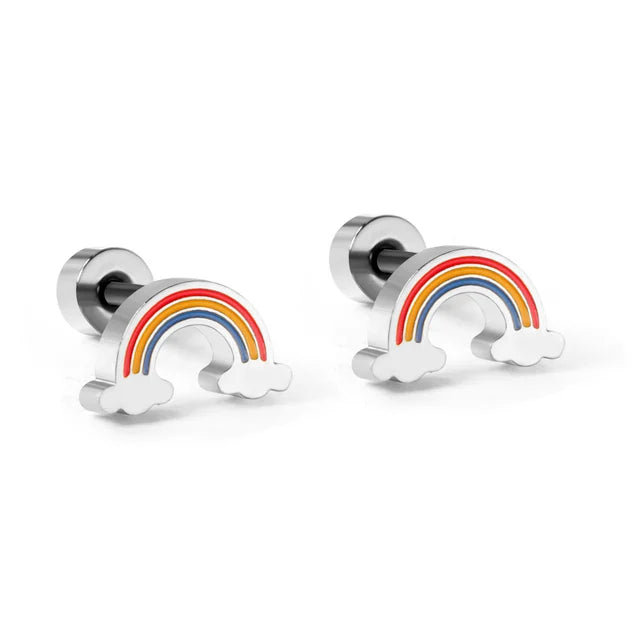 Trendy Stainless Steel Earrings for Baby Girls