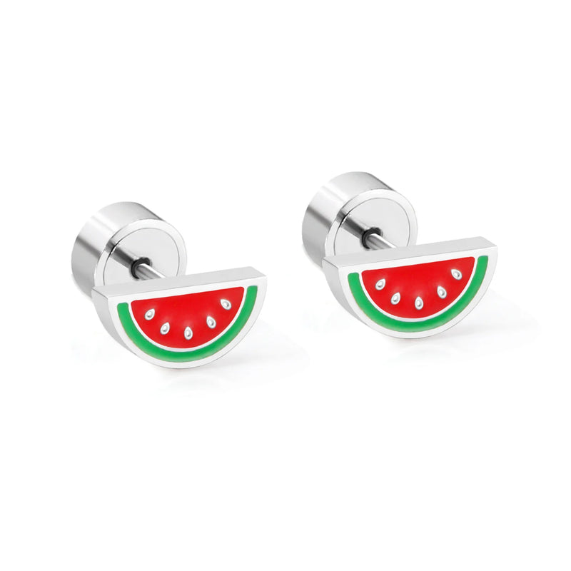 Trendy Stainless Steel Earrings for Baby Girls
