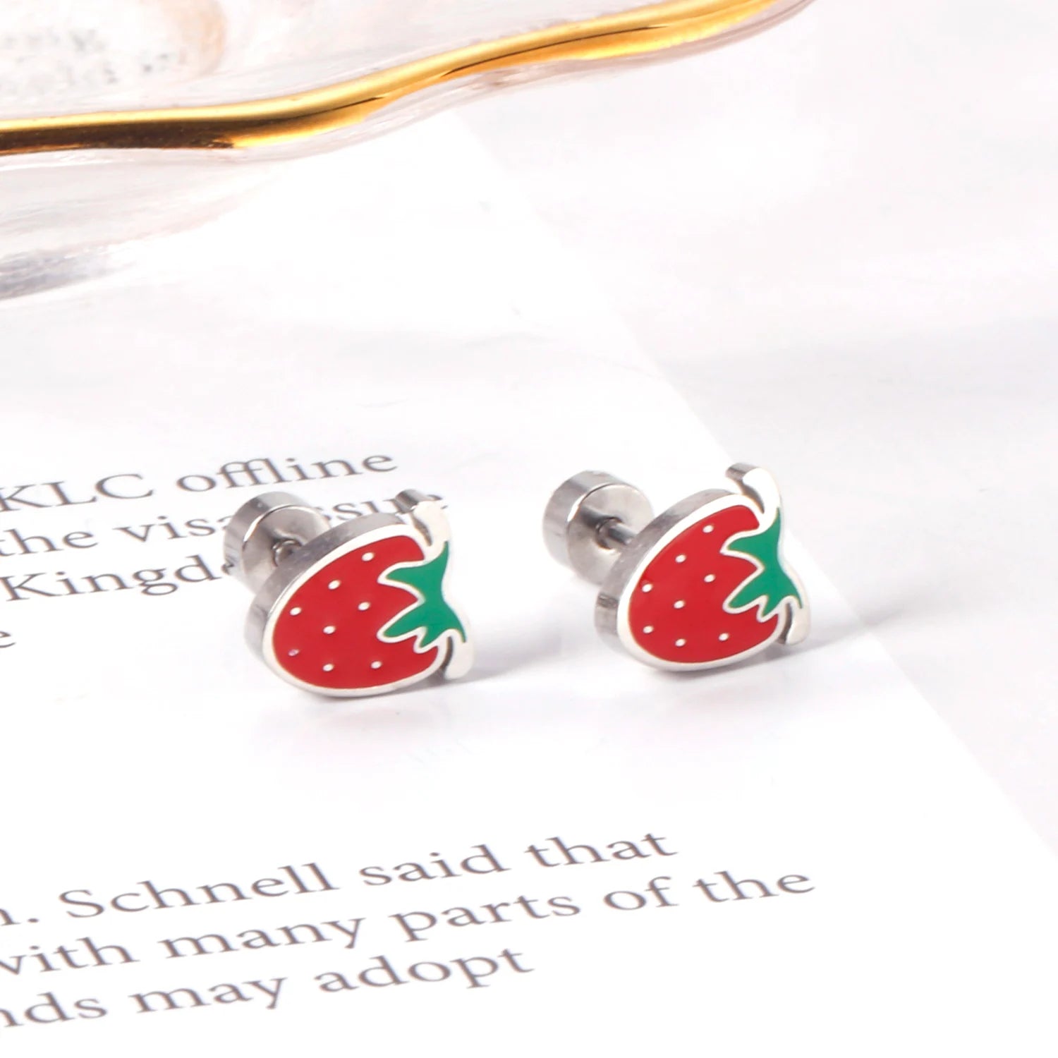 Trendy Stainless Steel Earrings for Baby Girls