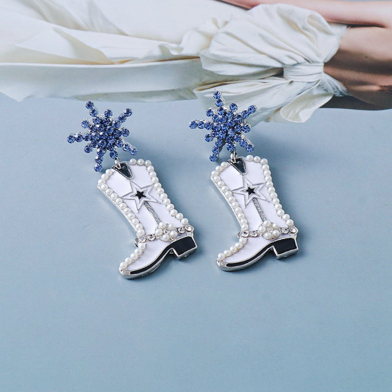 Trendy Wunderige Perlenperlen Und Strass Drop Ohrringe Sammlung