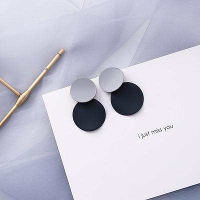 Wahre Blaue Geometrische Mode Ohrringe