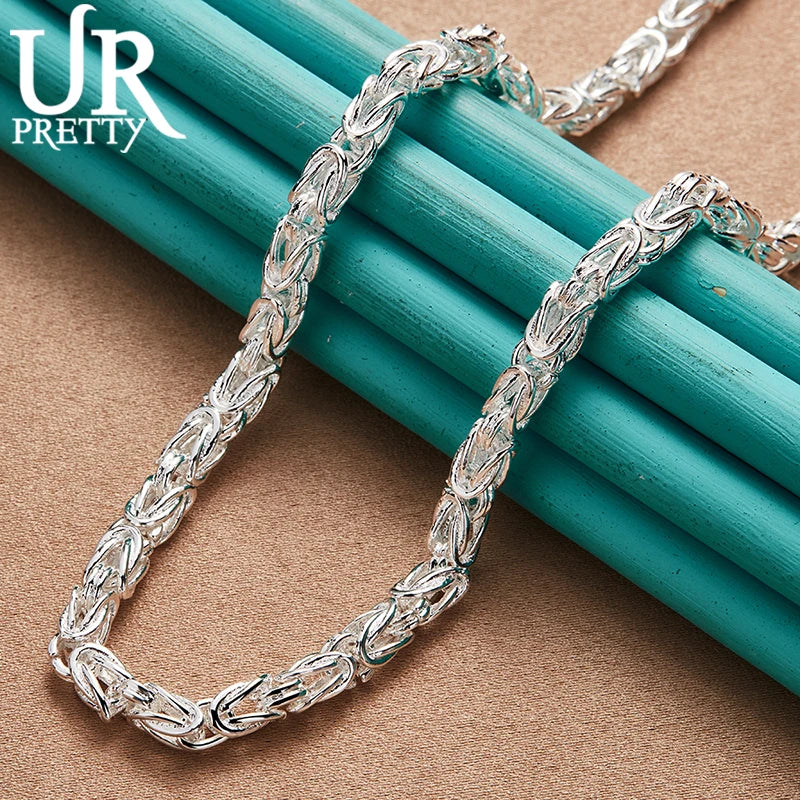 Halskette mit Drachenkopf aus 925er Sterlingsilber