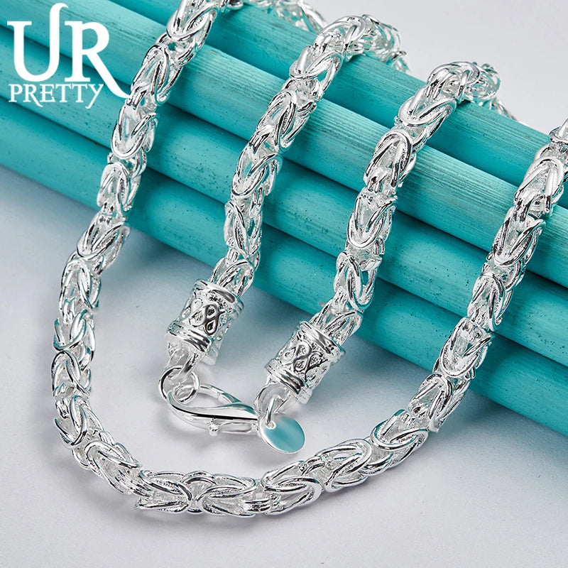 Halskette mit Drachenkopf aus 925er Sterlingsilber