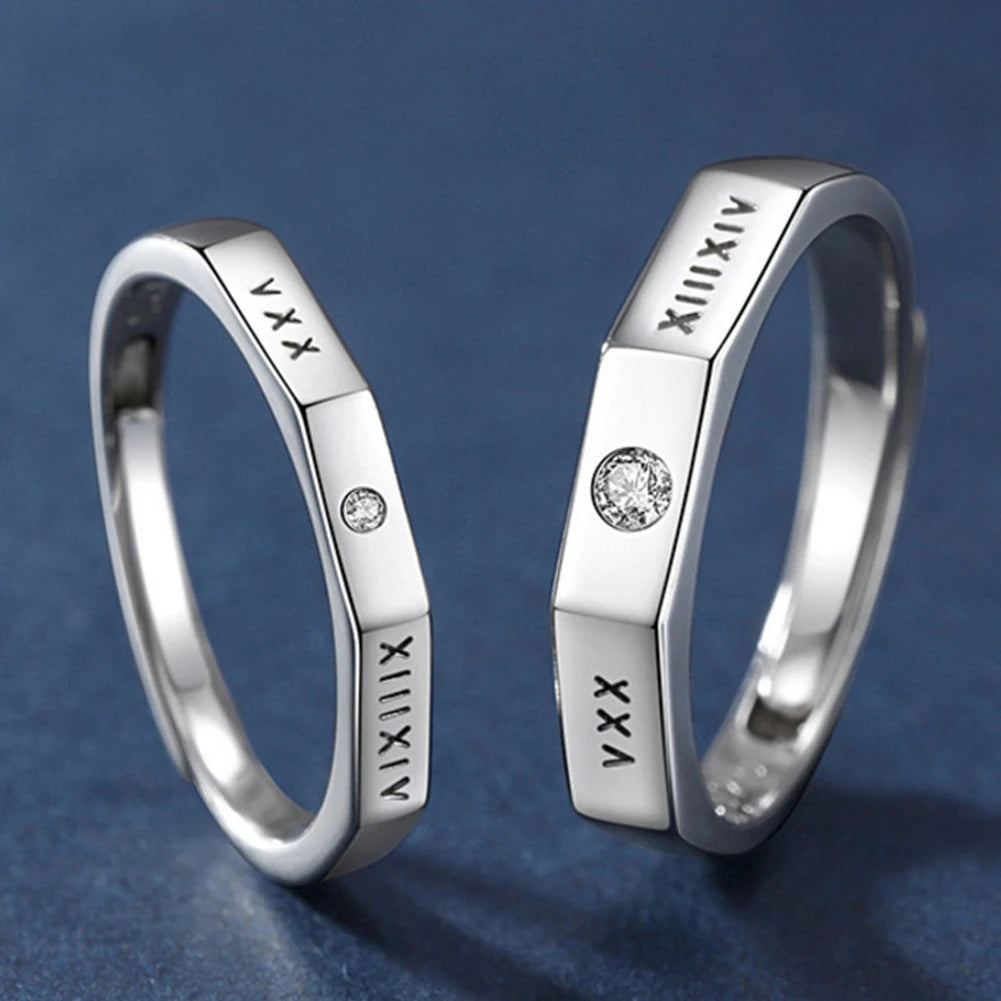 Paar Ringe Sonne Mond | Verstellbarer Sonne Mond Ring | Ring Sternenhimmel Van Gogh