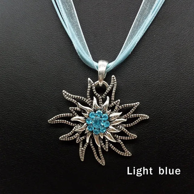 Edelweiss Accessoires für traditionelle Trachtenkostüme mit Strasssteinen