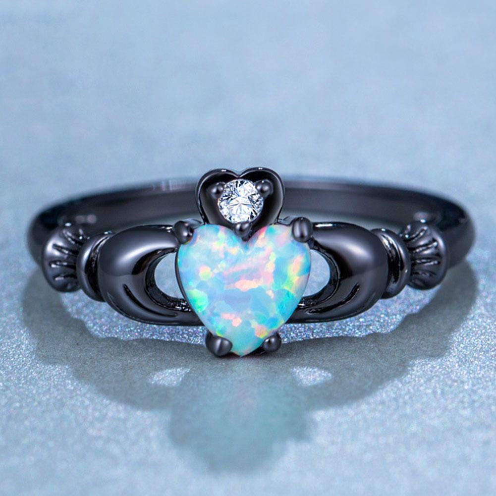 Vintage Herzförmiger Opalring