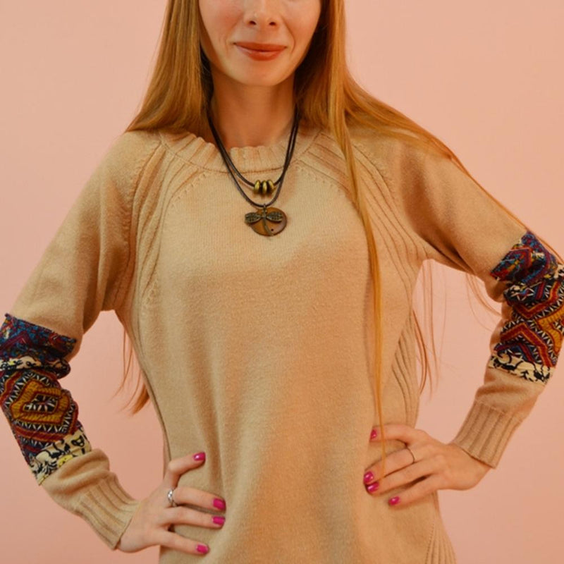 Vintage Holzlibelle Statement Halskette