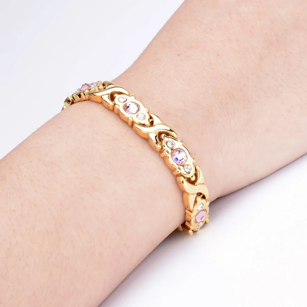 Abnehmbares Magnetfeldtherapie-Magnetarmband für Damen