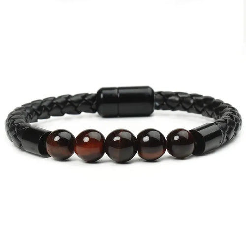 Armband aus Vulkangesteinsperlen