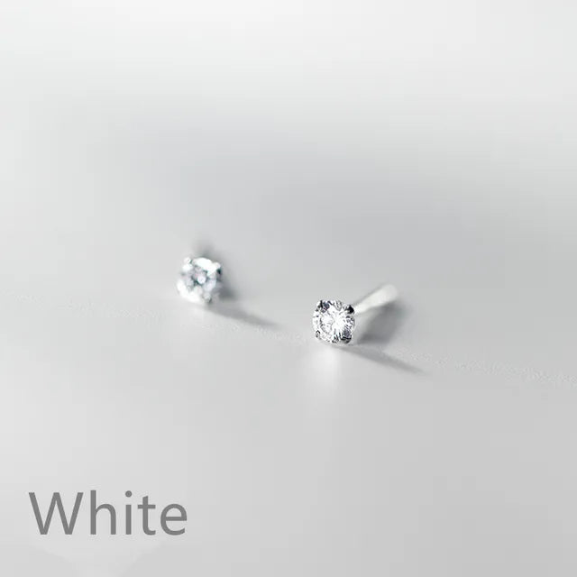 Kleine Ohrringe aus 925er Sterlingsilber | Silberne Steckerohrringe aus 925er Sterlingsilber