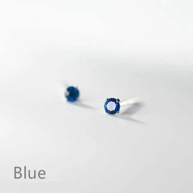 Kleine Ohrringe aus 925er Sterlingsilber | Silberne Steckerohrringe aus 925er Sterlingsilber