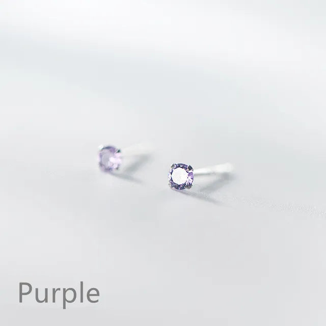 Kleine Ohrringe aus 925er Sterlingsilber | Silberne Steckerohrringe aus 925er Sterlingsilber