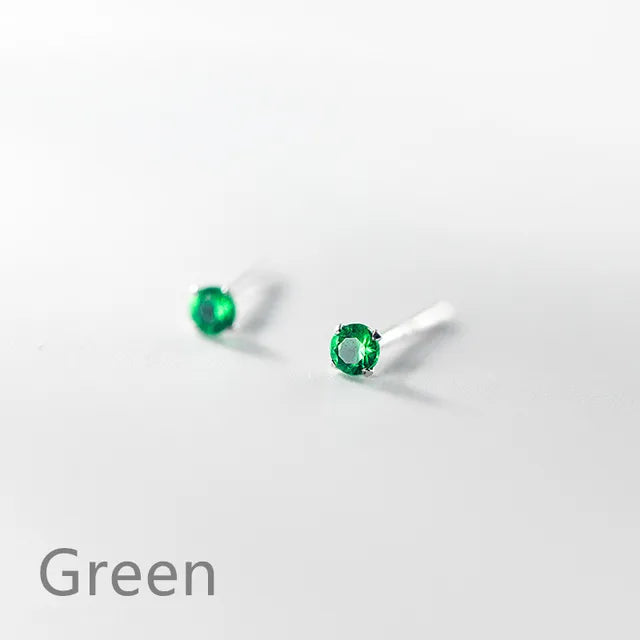 Kleine Ohrringe aus 925er Sterlingsilber | Silberne Steckerohrringe aus 925er Sterlingsilber