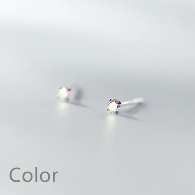 Kleine Ohrringe aus 925er Sterlingsilber | Silberne Steckerohrringe aus 925er Sterlingsilber