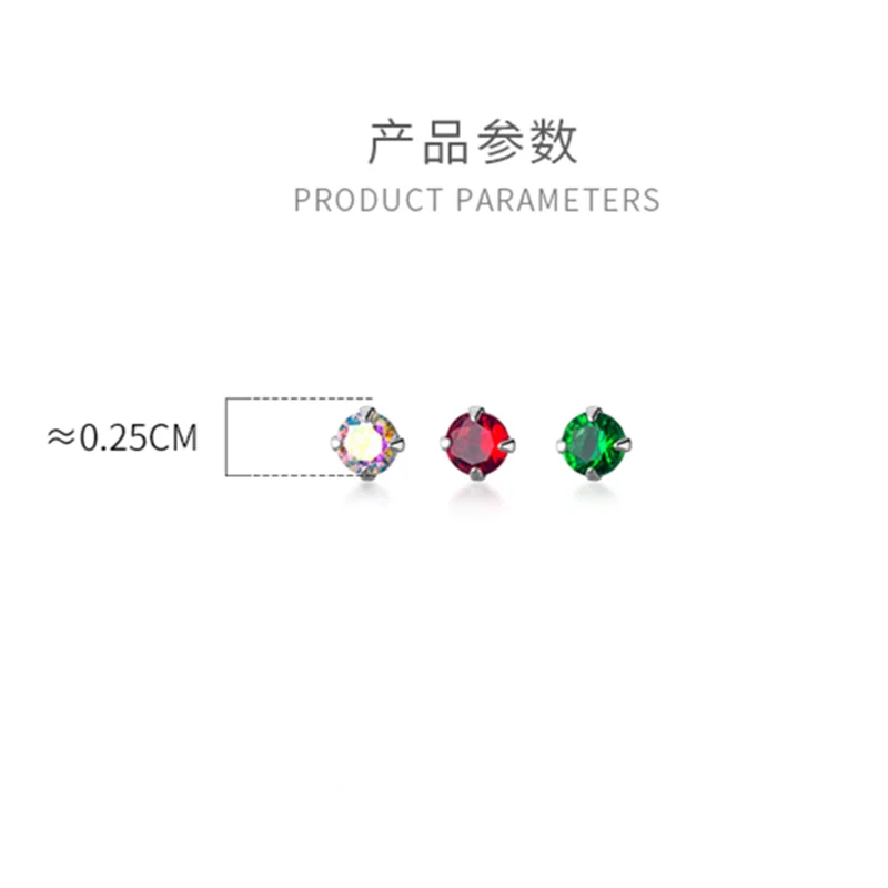 Kleine Ohrringe aus 925er Sterlingsilber | Silberne Steckerohrringe aus 925er Sterlingsilber