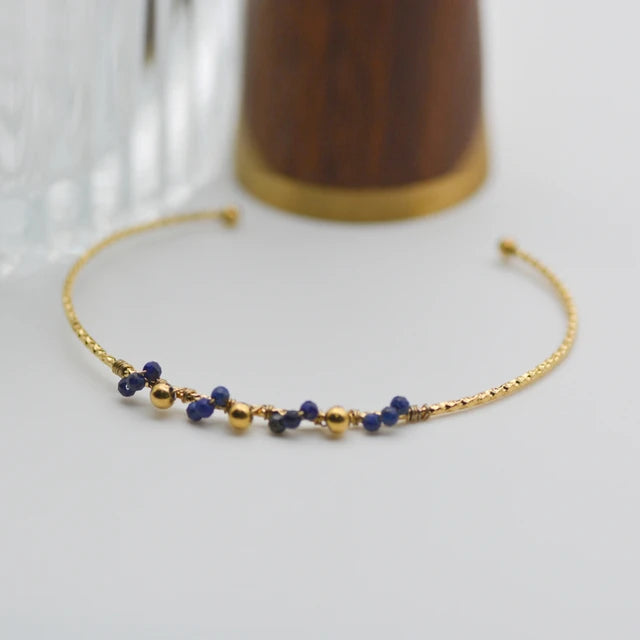 Boho Vintage Armbänder für Frauen in Goldfarbe mit bunten Perlen