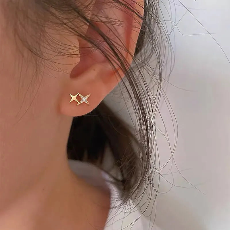 Hochwertige Goldplattierte Ohrringe aus Sterlingsilber