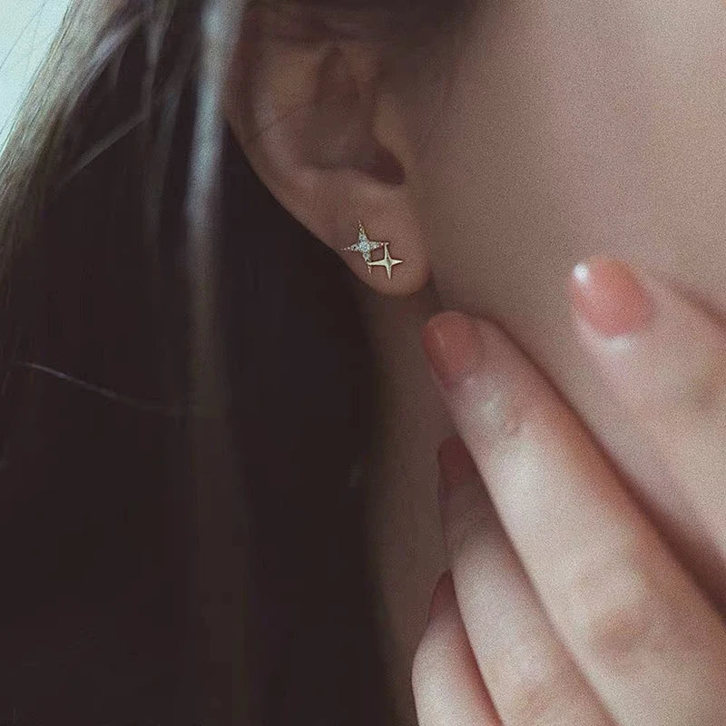 Hochwertige Goldplattierte Ohrringe aus Sterlingsilber