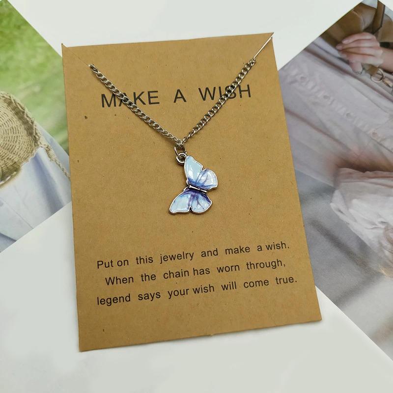 Wurst Niedliche Schmetterling Anhänger Halskette