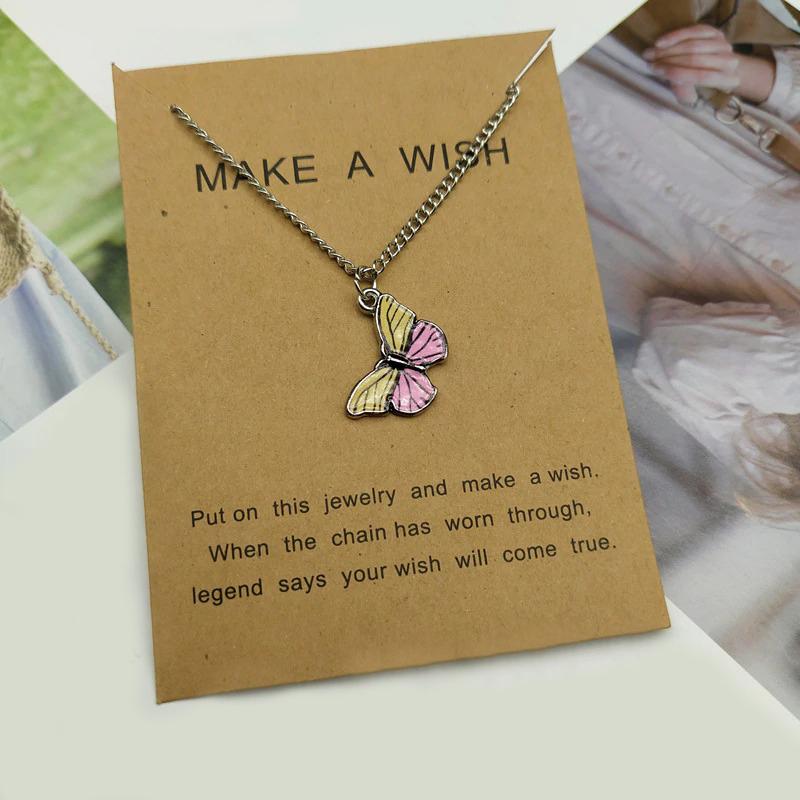 Wurst Niedliche Schmetterling Anhänger Halskette