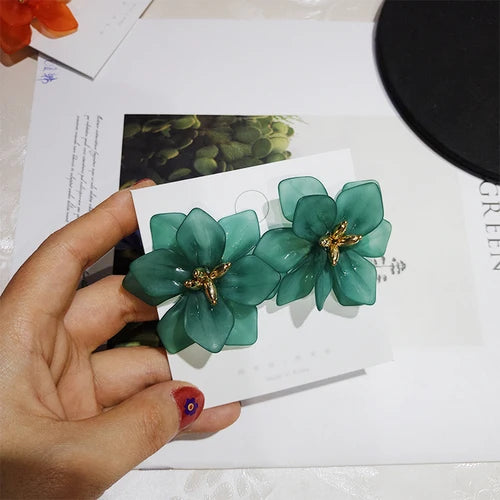 Vintage Ohrringe für Frauen - Blumen Hochzeitsschmuck