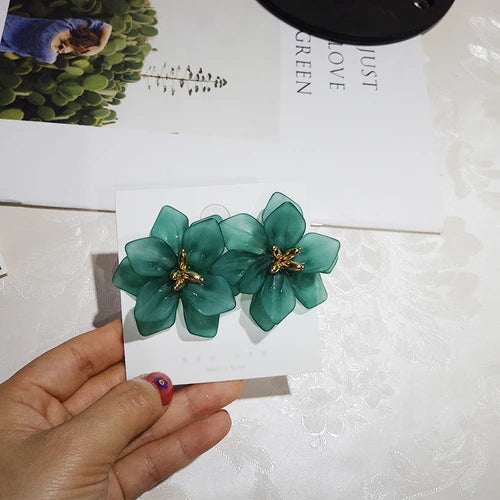 Vintage Ohrringe für Frauen - Blumen Hochzeitsschmuck