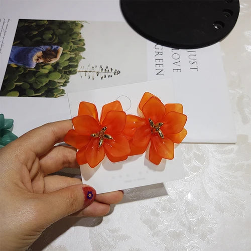 Vintage Ohrringe für Frauen - Blumen Hochzeitsschmuck