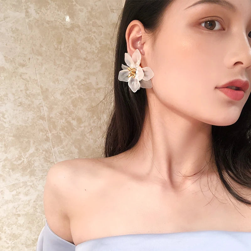 Vintage Ohrringe für Frauen - Blumen Hochzeitsschmuck