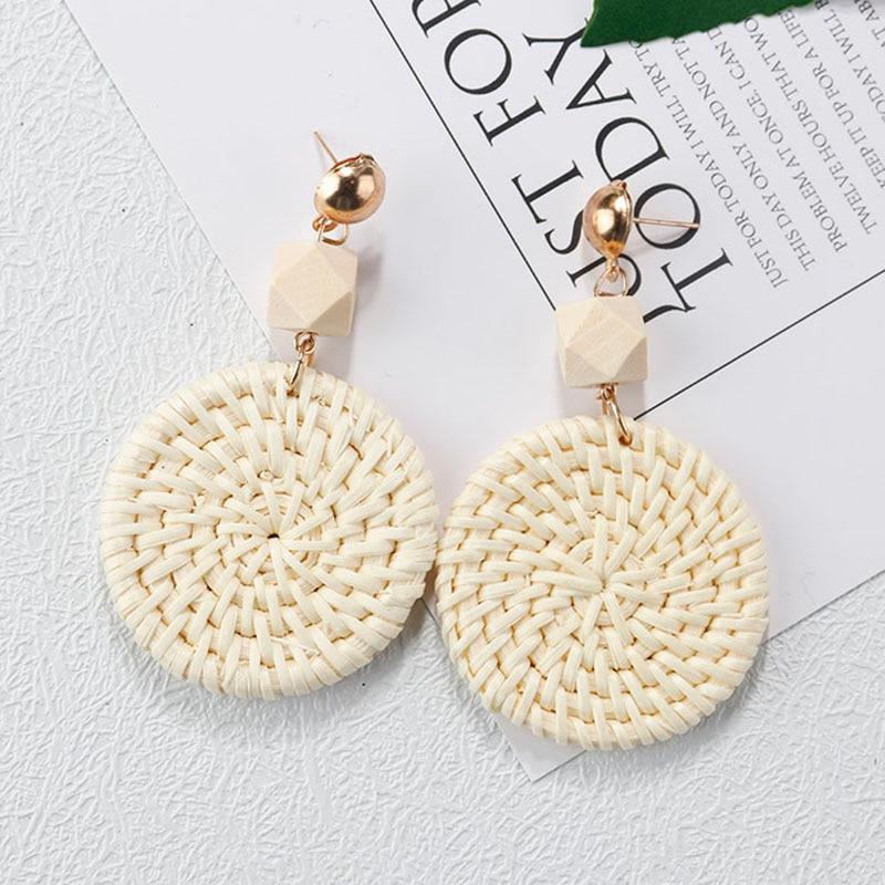 Hölzerne Handgefertigte Baumelnde Modeohrringe