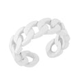 Candy Color Open Finger Rings - Minimalist Hollow Out Copper Metal Rings for Women
