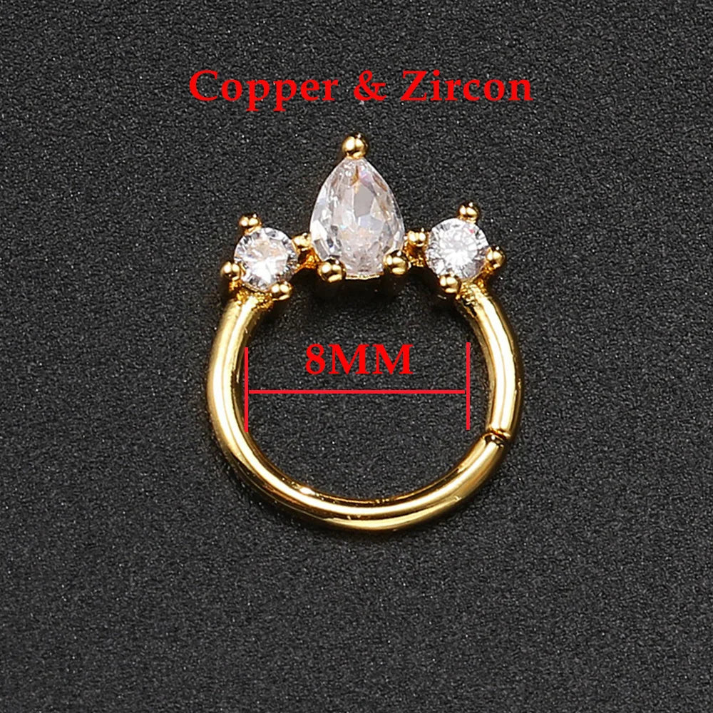 Moderne Ohrpiercings mit Kette - Schmuckgeschenk für Frauen