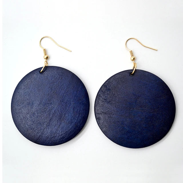 Afrikanische Ohrringe für Frauen - Holzohrringe - Schmuck für Frauen