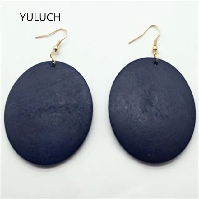 Afrikanische Ohrringe für Frauen - Holzohrringe - Schmuck für Frauen